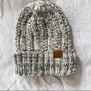 New Cozy Knit Beanie in Heatherd Tan